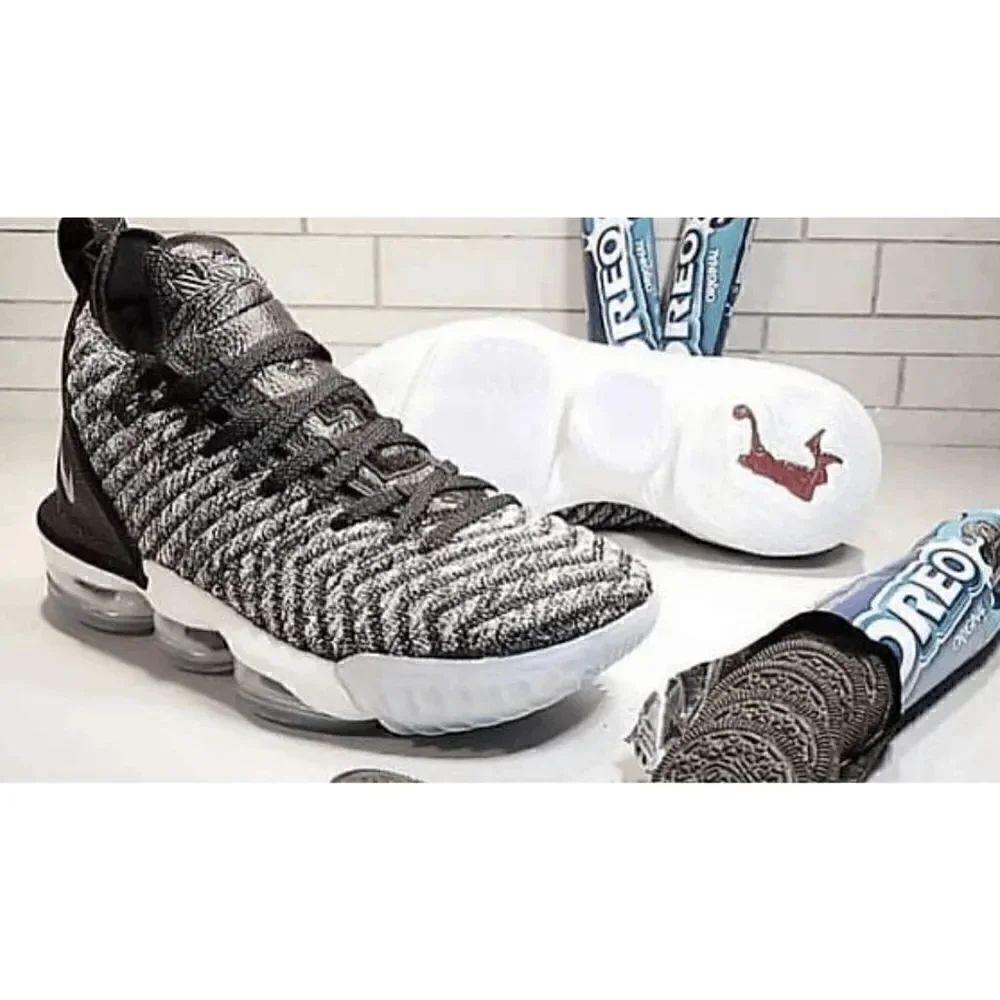 EUC 2018 Nike LeBron James 16 Ashes Black White Oreo Mens Basketball Shoes